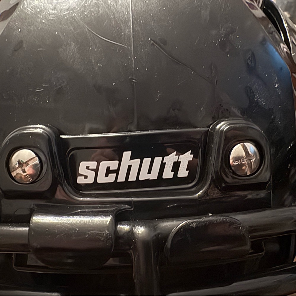 Black Schutt Athletic Football Helmet - Picture 3 of 5